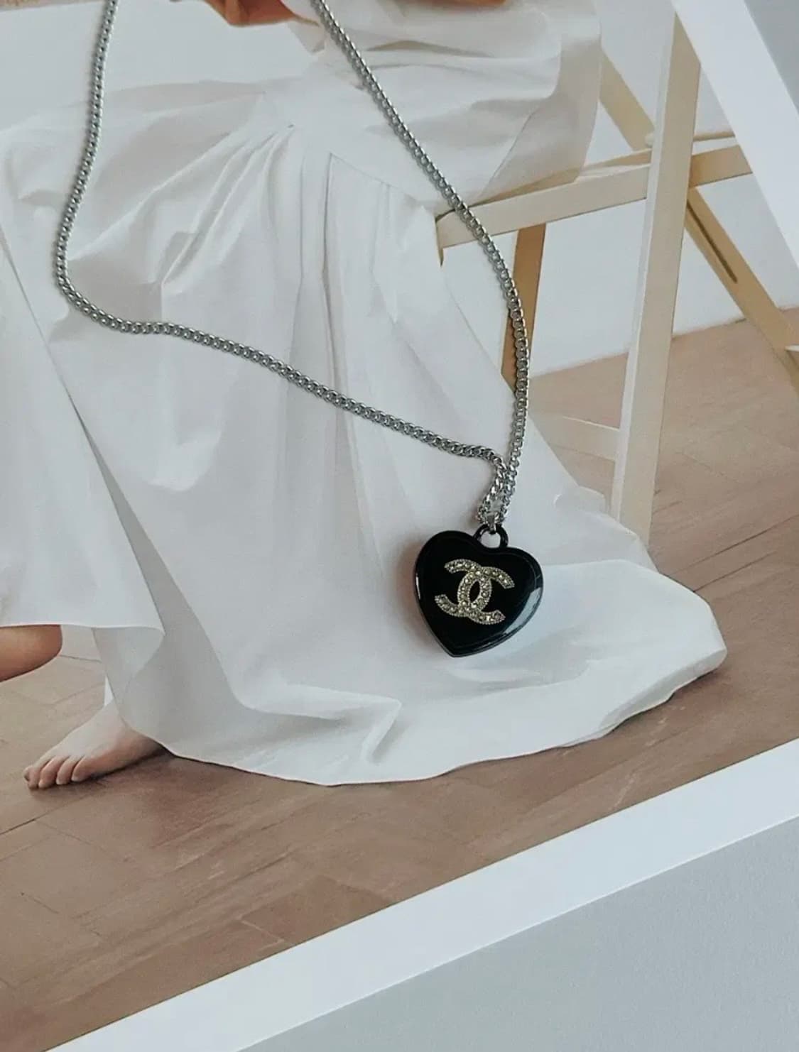 샤넬 롱체인 볼륨 목걸이 (65cm) 업사이클링 상품이미지2