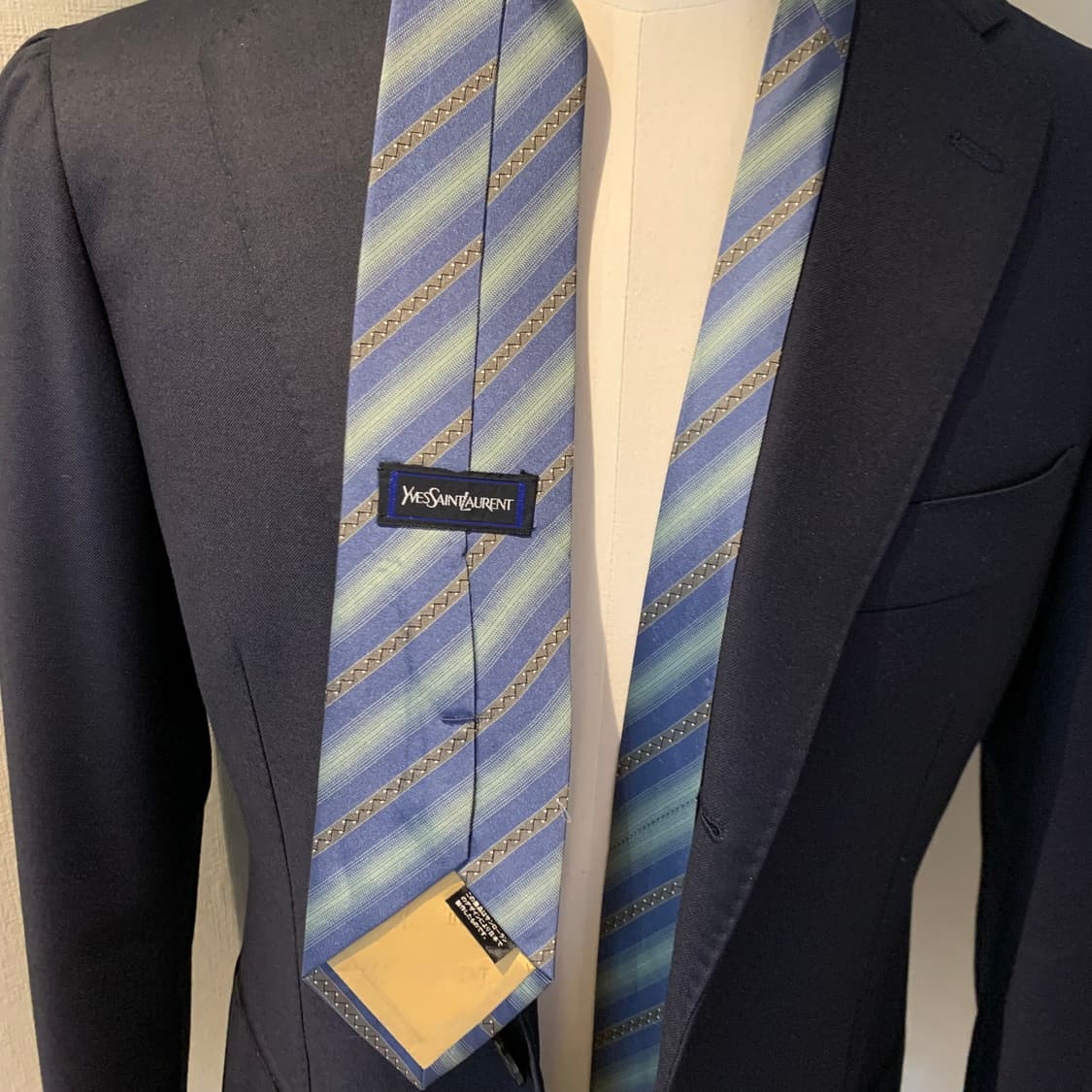 입생로랑(YSL) 명품 슬림 내로우넥타이 A+등급 7.7cm 상품이미지2