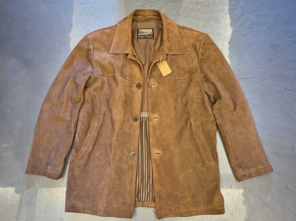 90s Suede leather jacket 상품이미지1