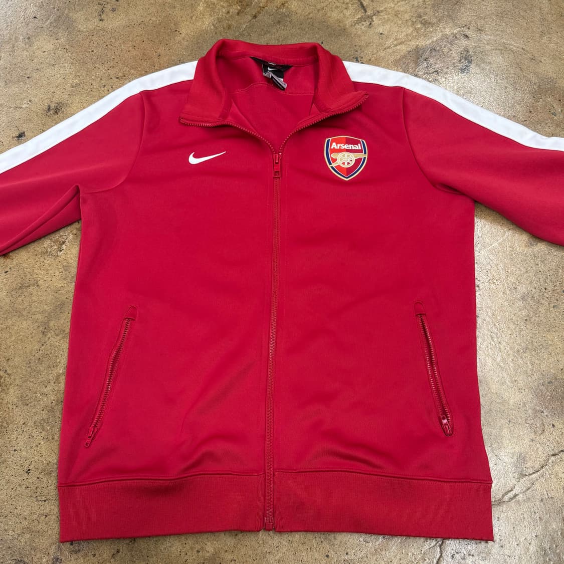 나이키 아스날 빨흰 레드 져지 트랙탑 상품이미지3