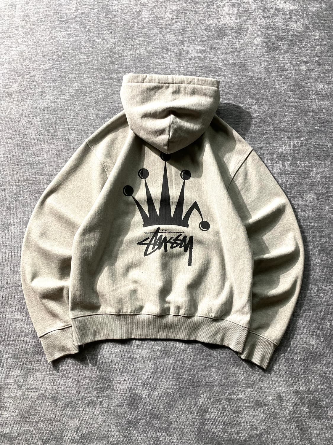 [M] Stussy 스투시 헤비웨이트 크라운 로고 후디 상품이미지1