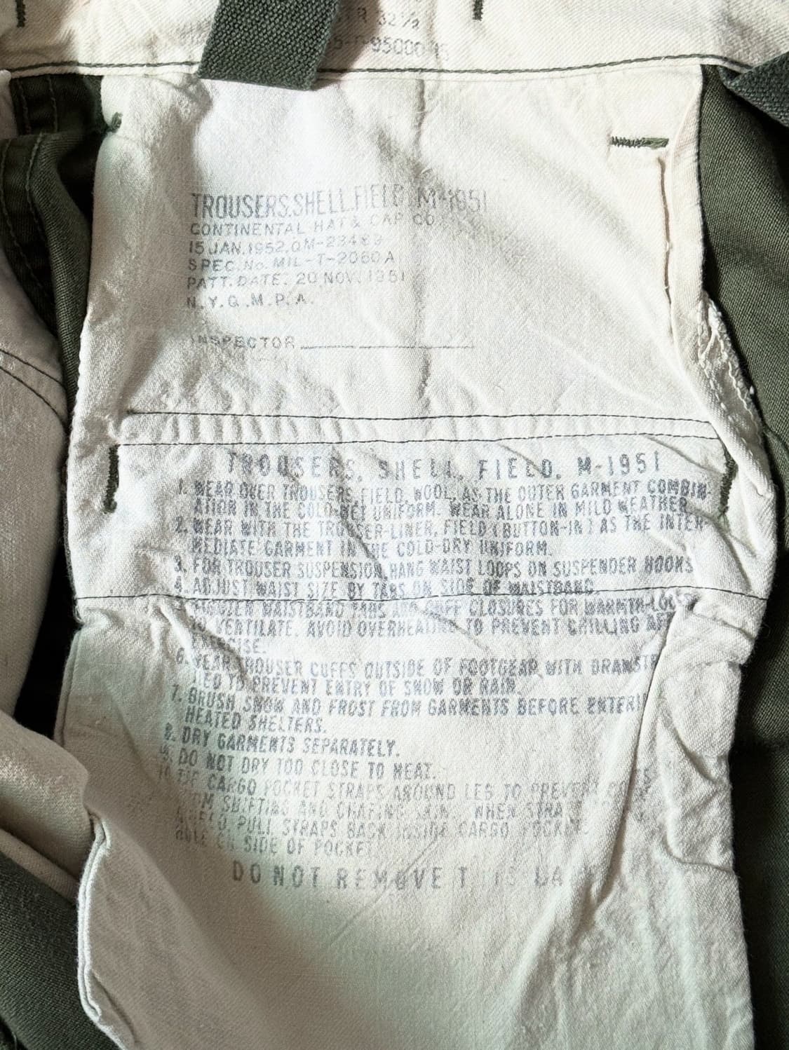 (36) 50s 미군 M-51 오리지날 필드 트라우저 팬츠 상품이미지5