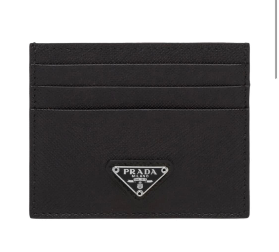 프라다 레더 트라이앵글 로고 카드지갑 (새상품) 상품이미지1
