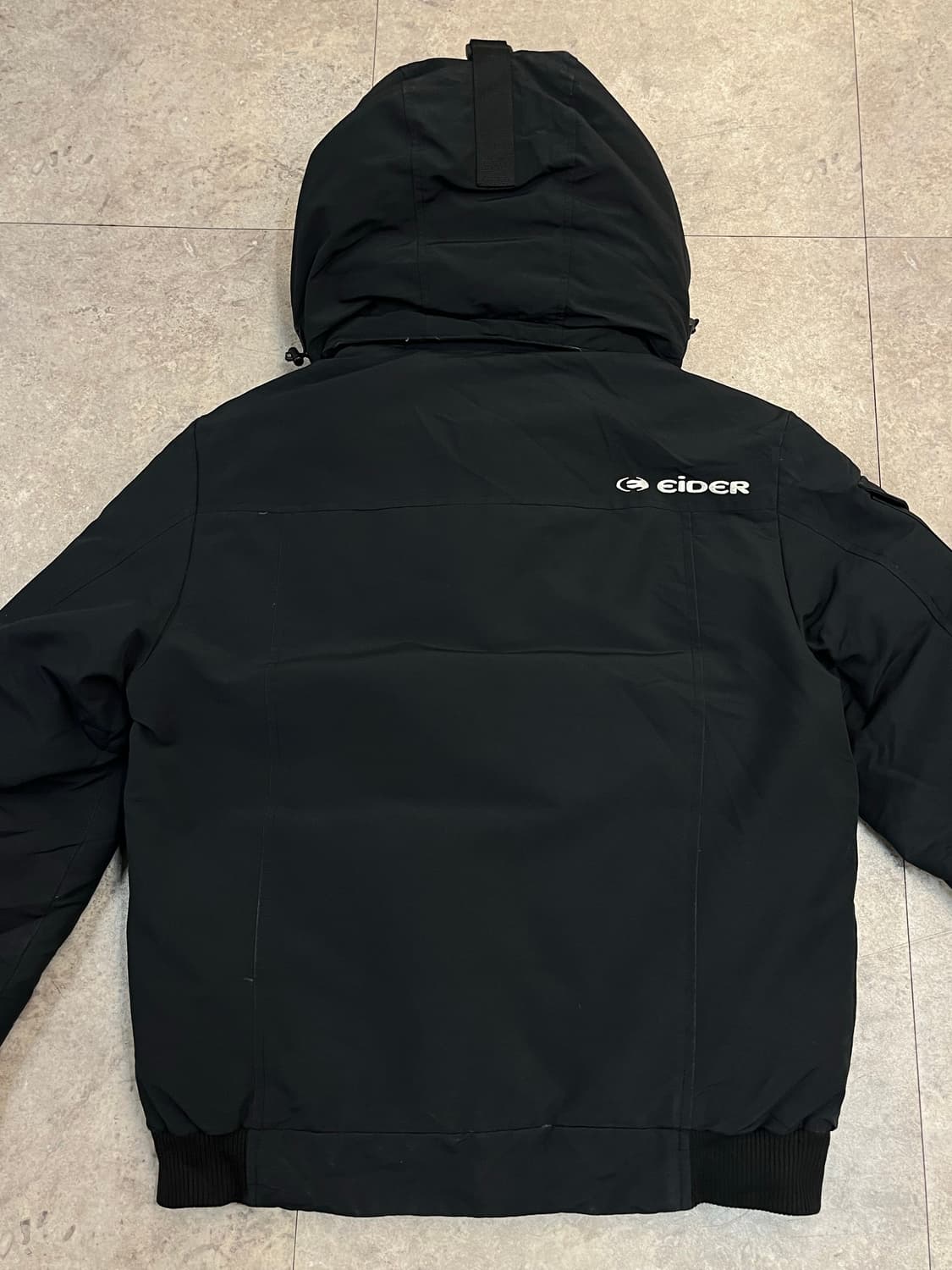 아이더 덕다운 후드 패딩 자켓 블랙 L #csz2592 상품이미지8