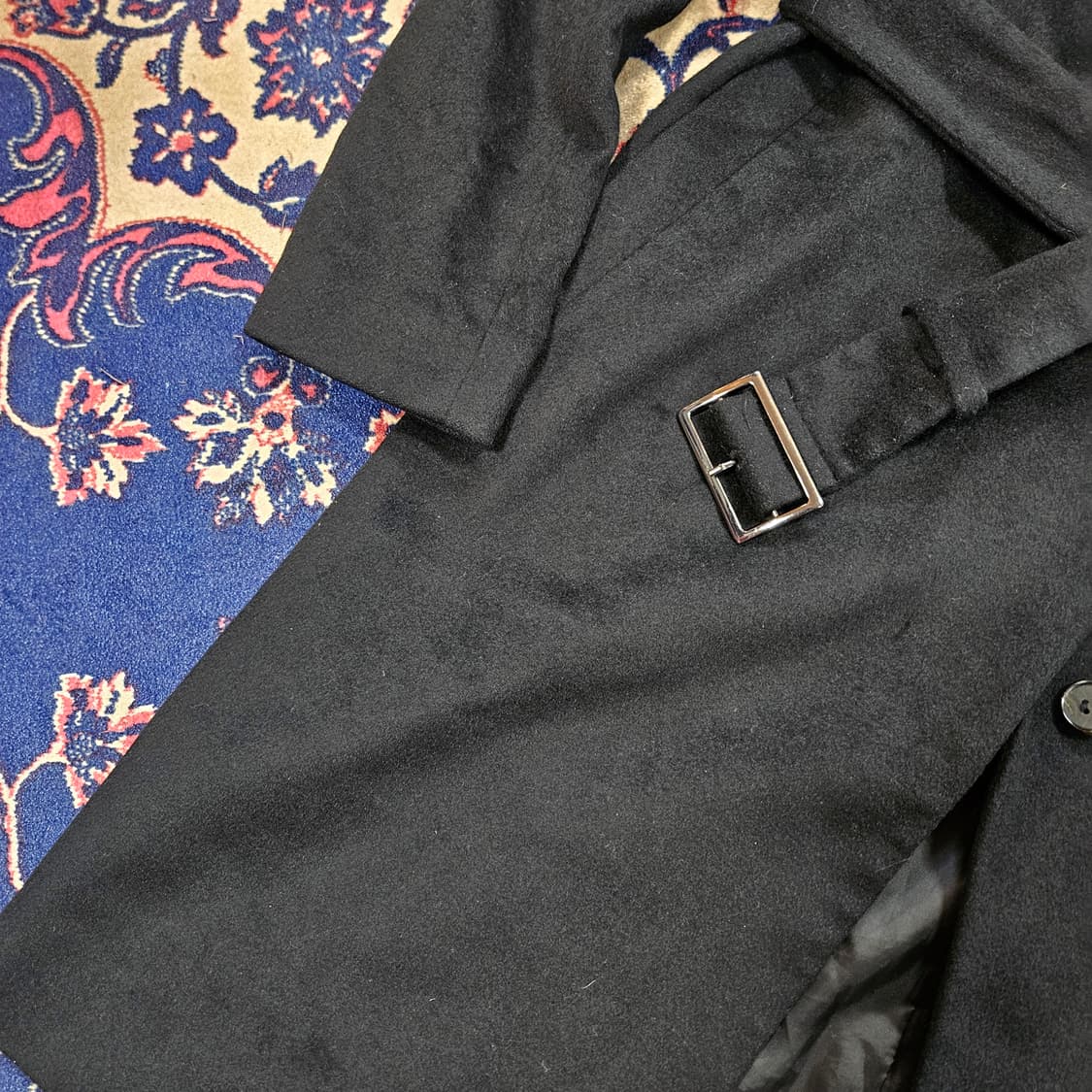 켈빈클라인 캐시미어 100% 시크블랙 코트  상품이미지5