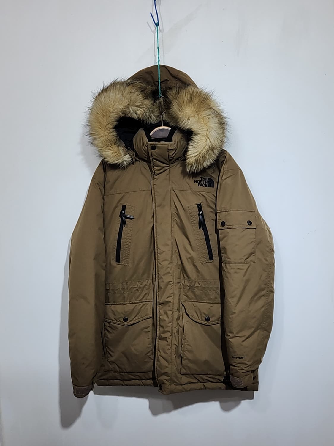 (100) 노스페이스 오리털 패딩점퍼 진베이지 후드 다운자켓  상품이미지1