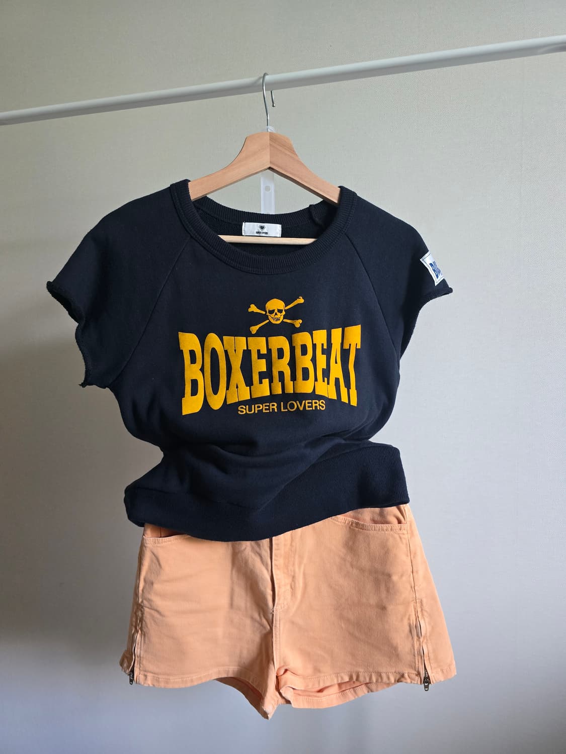 SUPER LOVERS BOXERBEAT y2k 컷오프 티셔츠 상품이미지1