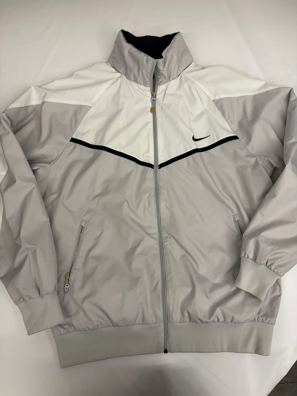 [XL] 나이키 바람막이 자켓 회색/화이트 상품이미지1