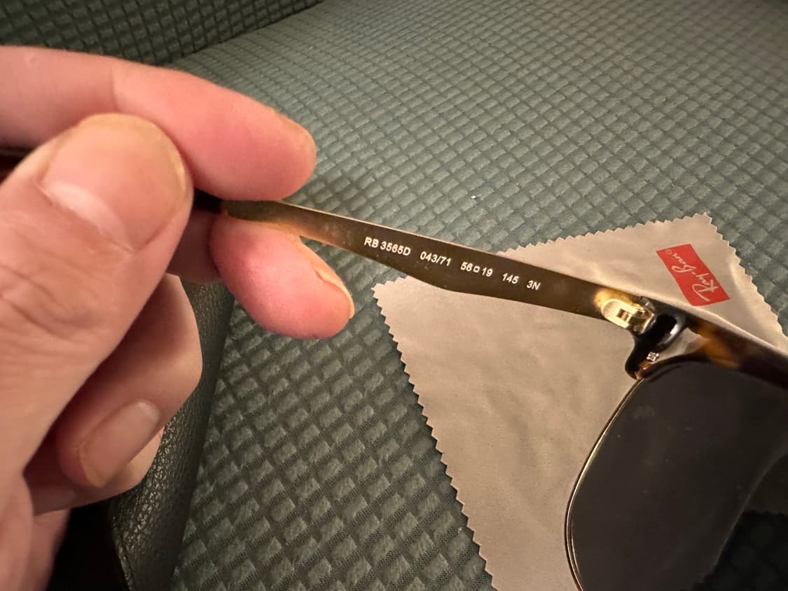 레이벤 클럽마스터 제품입니다 상품이미지4