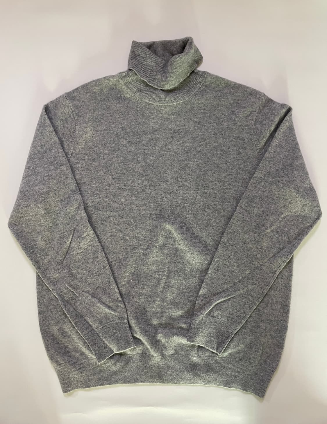 유니클로 캐시미어 터틀넥 그레이 XXL 상품이미지1