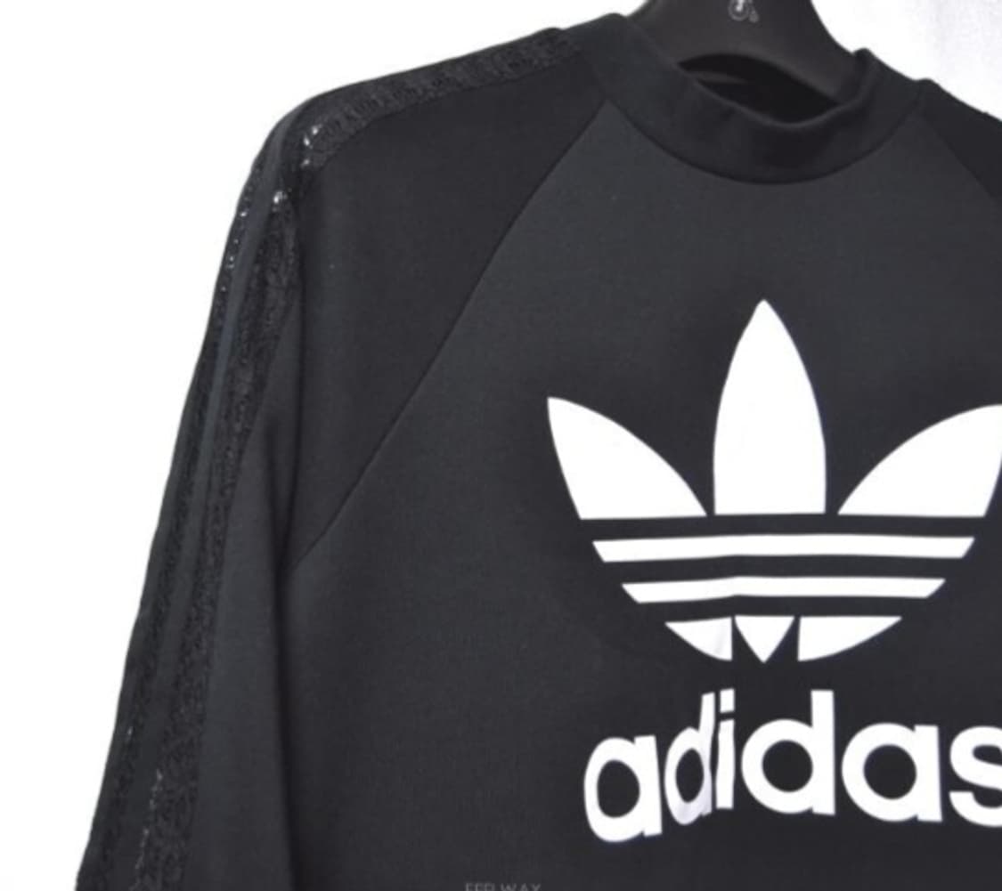 아디다스/여성레이스스웨트긴팔티셔츠(사이즈66) 상품이미지5