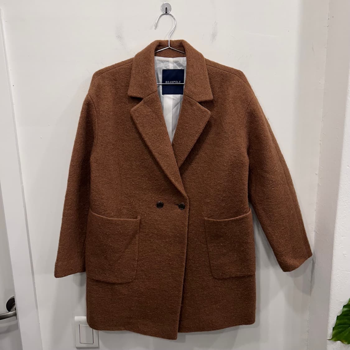 빈폴 울모직 더블 원버튼 카라 코트 상품이미지2