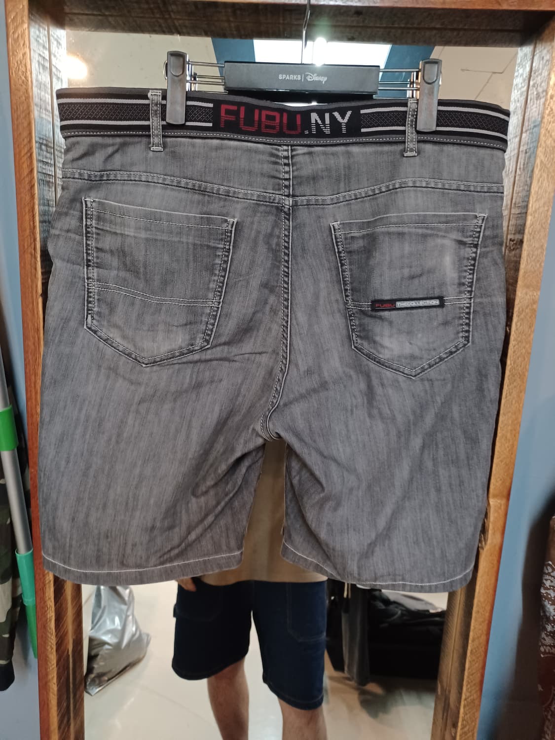 후부 흑데님 반바지 xl 상품이미지2