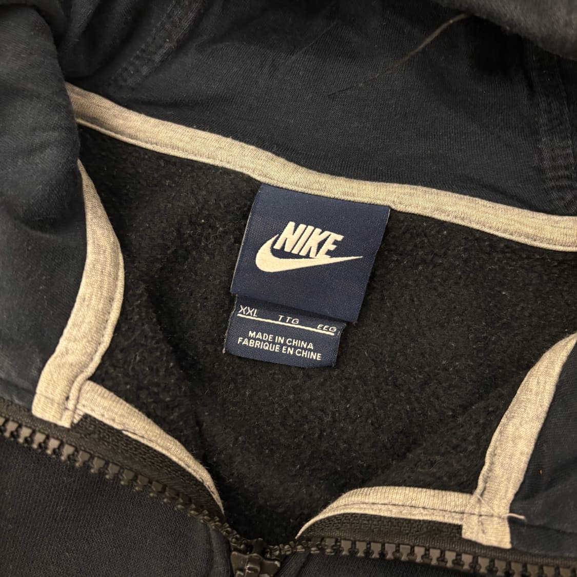 나이키 스우시 블랙 박시 후드집업 상품이미지3