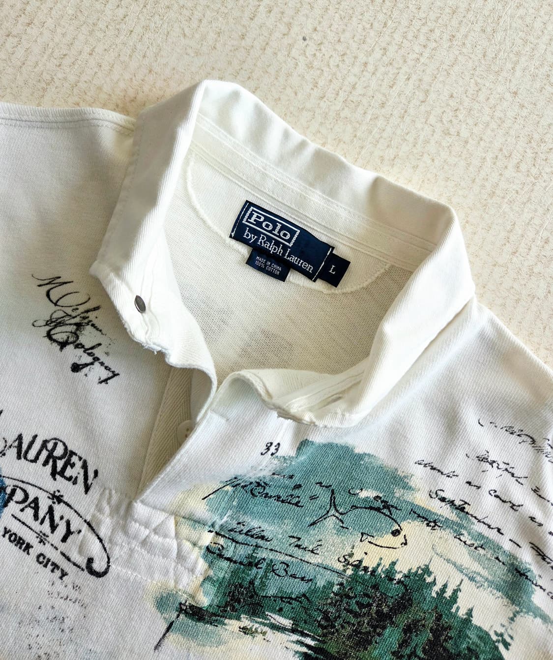 폴로 랄프로렌 아카이브 스포츠맨 피싱 럭비티 상품이미지4