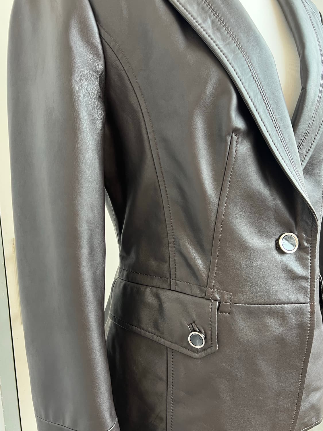 레더 블레이저 자켓 상품이미지5