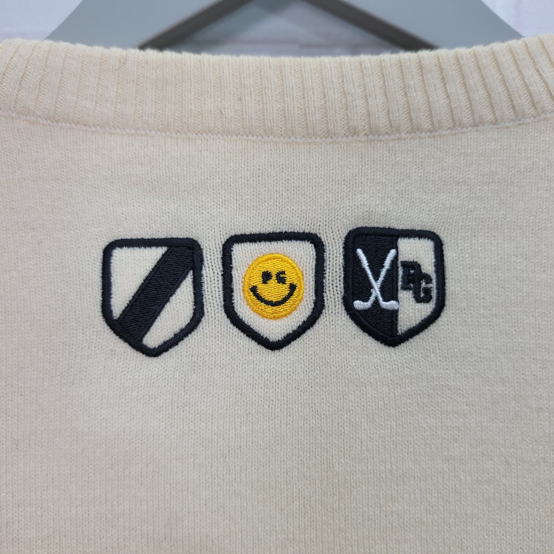 파리게이츠 골프 방풍 라운드넥 니트 스웨터 0사이즈 새상품급 상품이미지6