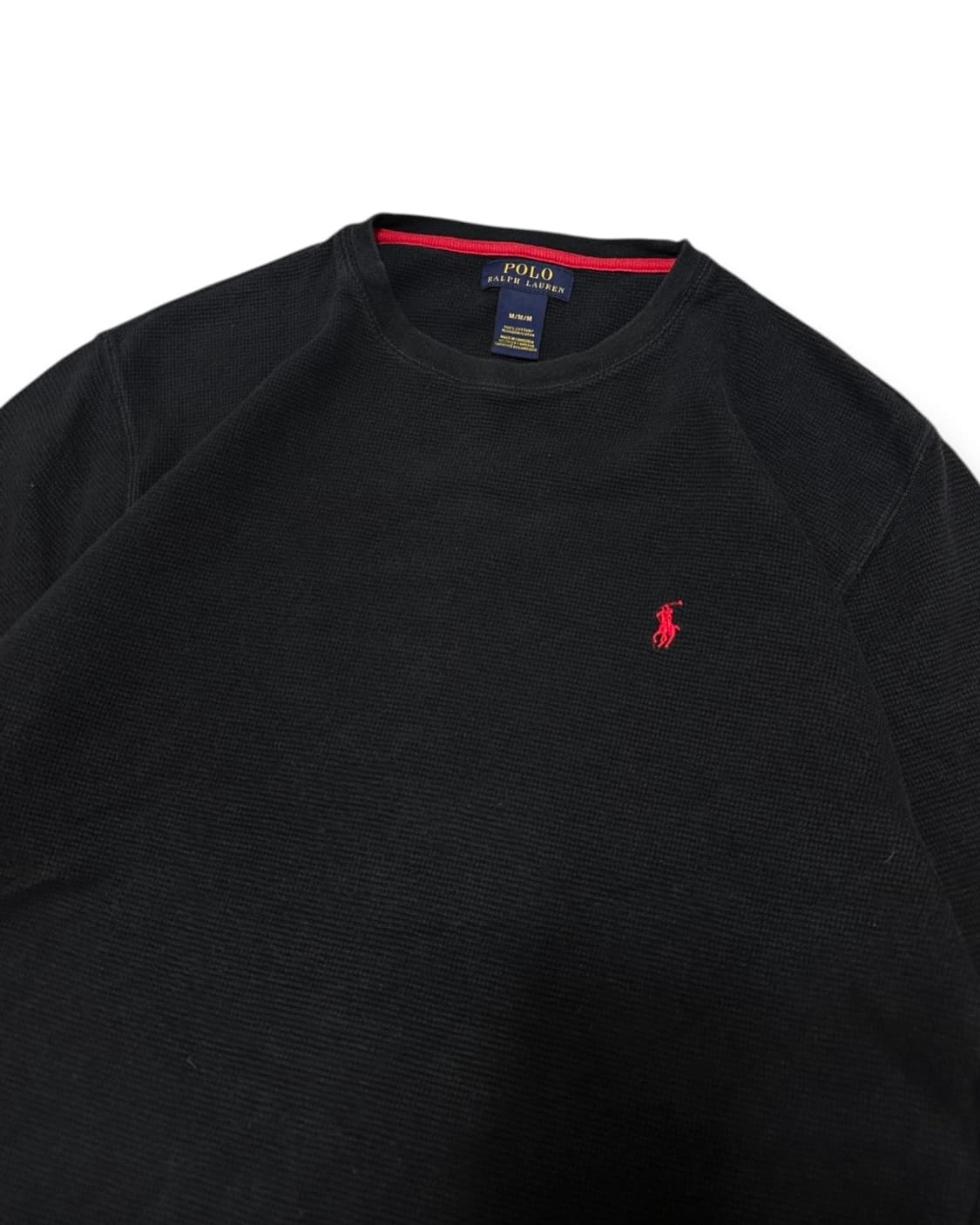 폴로 랄프로렌 블랙 와플 긴팔티 상품이미지2