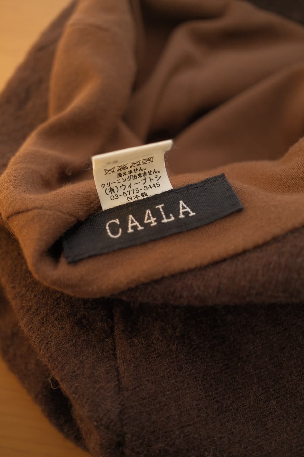 Ca4la brown wool cap 상품이미지6