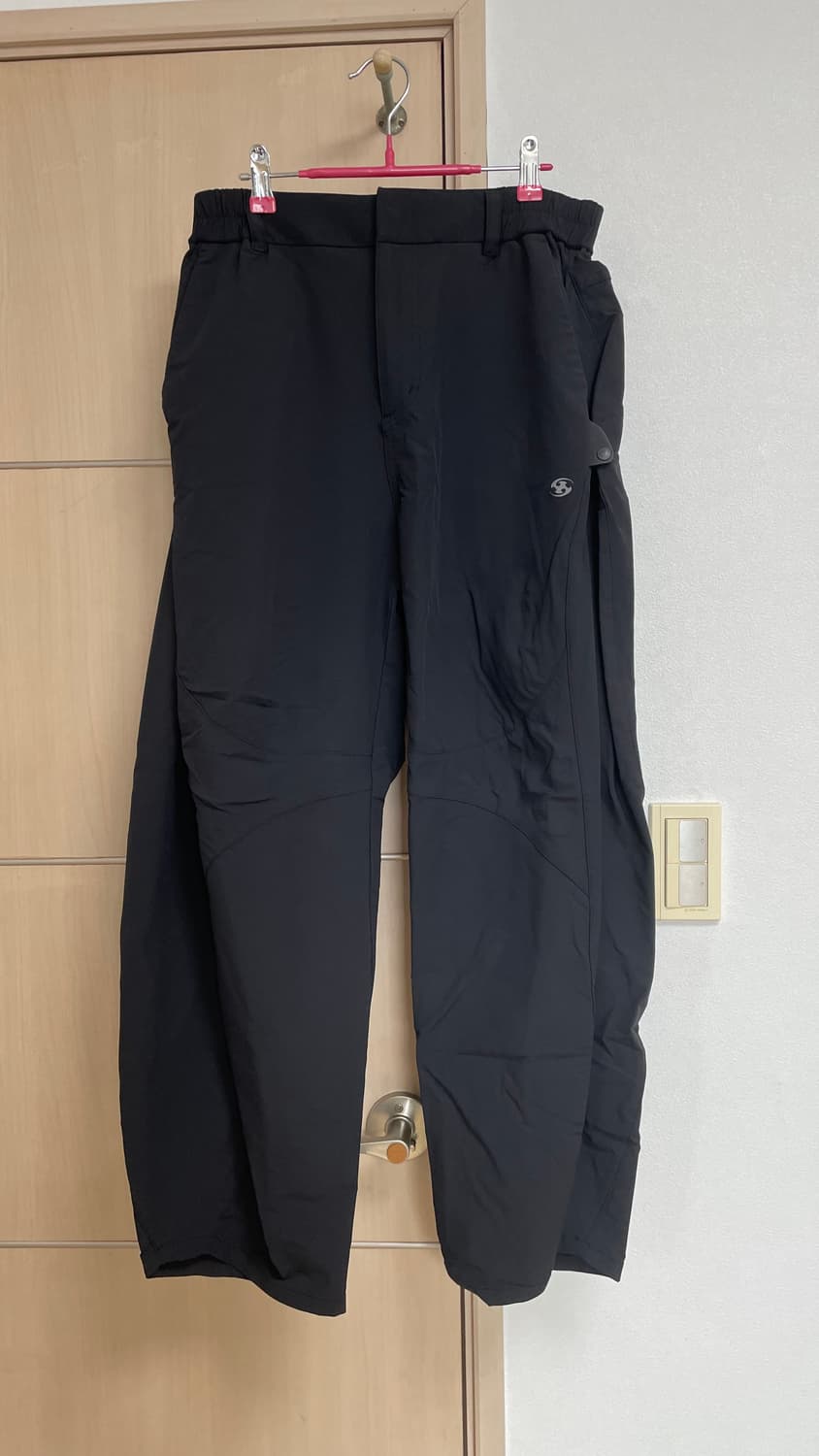 [1] 23fw 산산기어 사이드 스냅 팬츠 V2 블랙 상품이미지2