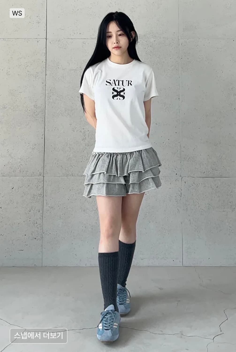 세터 클래식 로고 반팔 티셔츠 화이트 우먼 S  상품이미지5