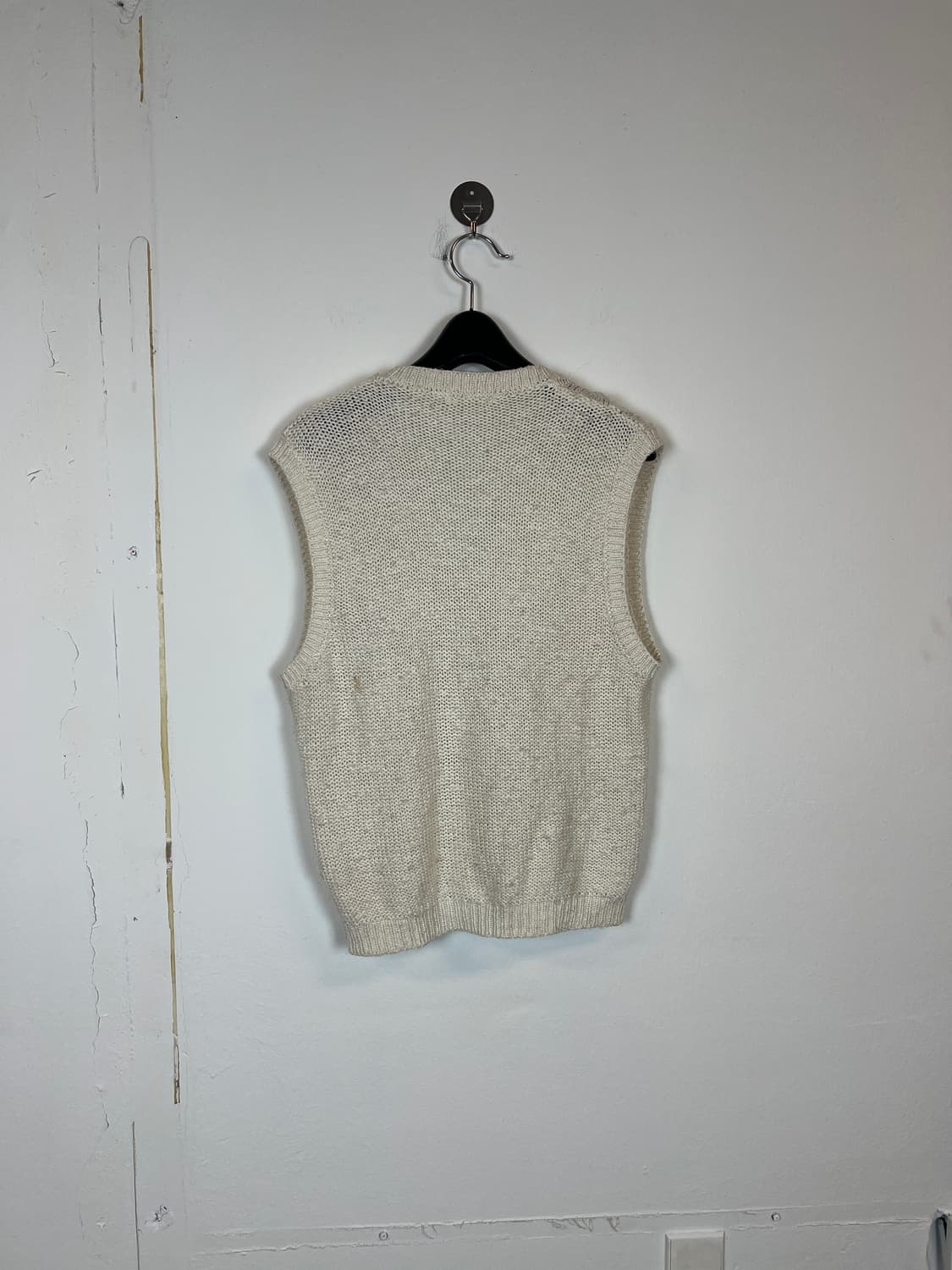 O124 에퓨레 아이보리 니트 조끼 상품이미지2