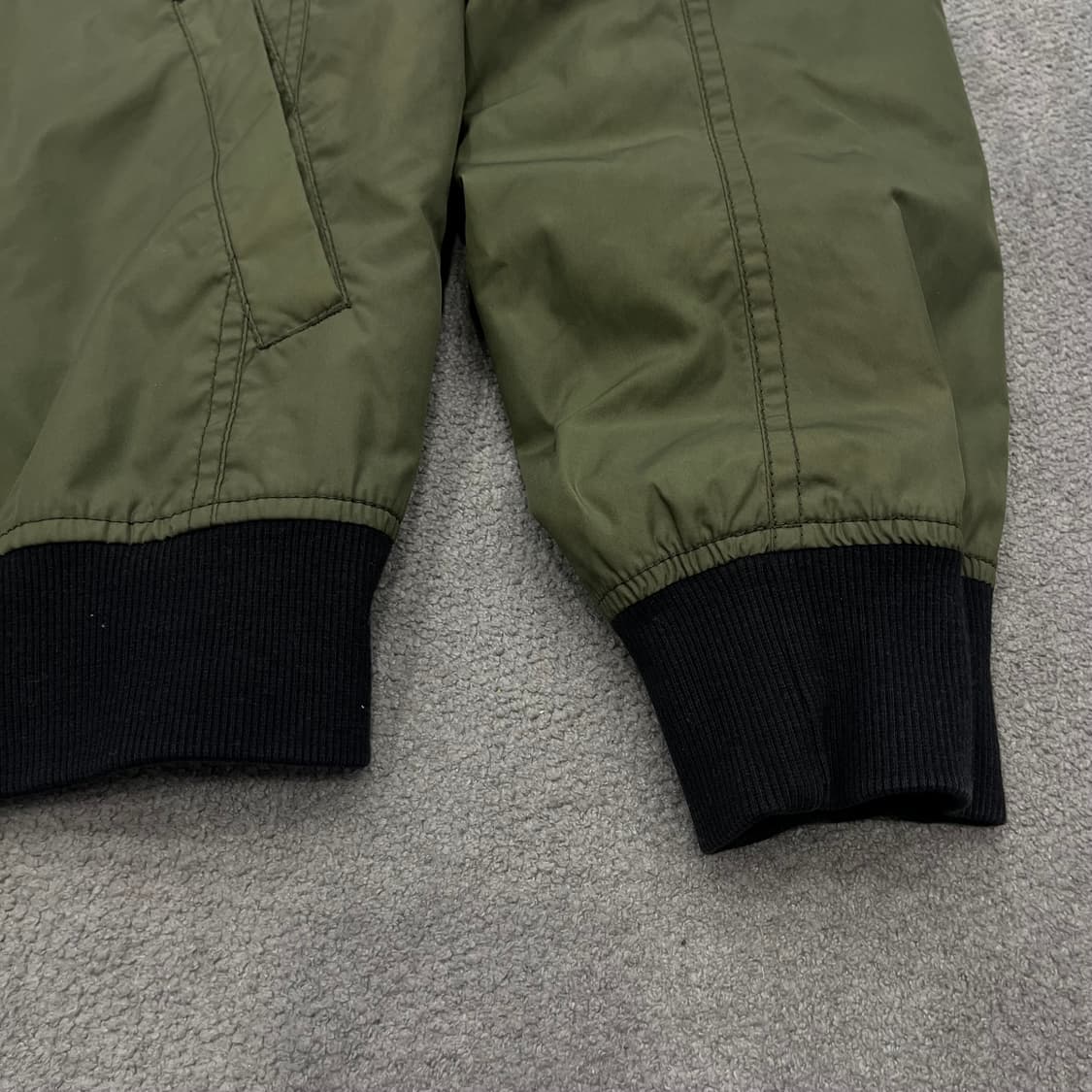 L 버커루 카키 봄버 자켓 상품이미지4