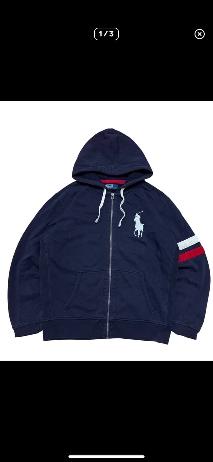 !!상태최상!! Polo 폴로 랄프로렌 빅포니 후드집업 xl 상품이미지2