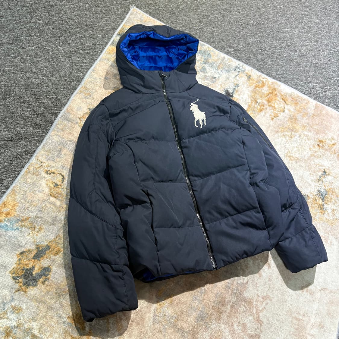 폴로 빅포니 빈티지 후드패딩 상품이미지1