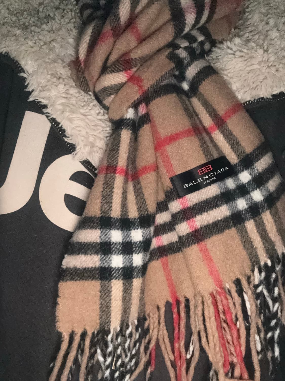 발렌시아가 울 머플러 BALENCIAGA 금강 상품이미지2