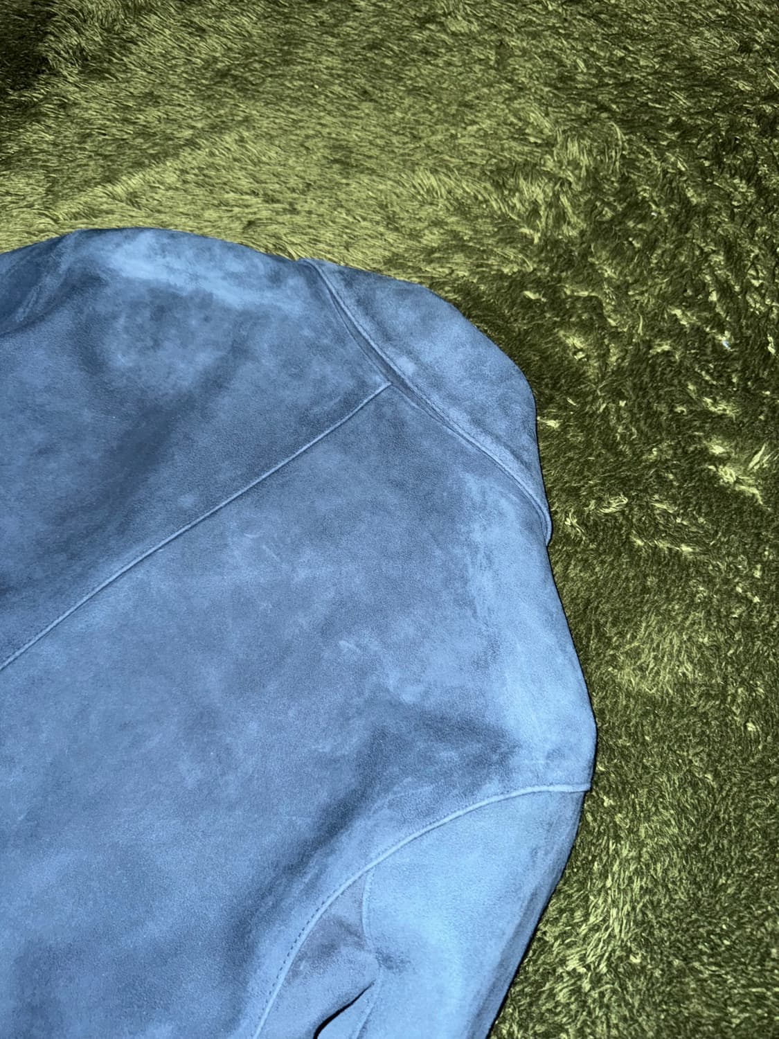 [95] SYSTEM 시스템 램스킨 스웨이드 트러커 자켓 레더 자켓 상품이미지9