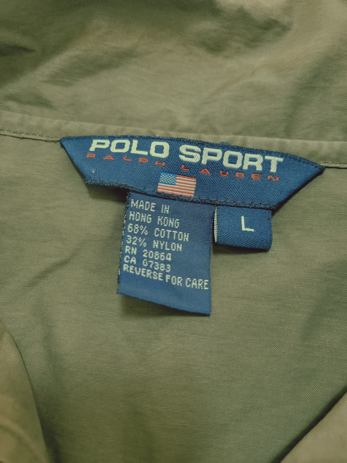 POLO SPORT 폴로 스포츠 빈티지 올리브 우븐재킷 상품이미지3