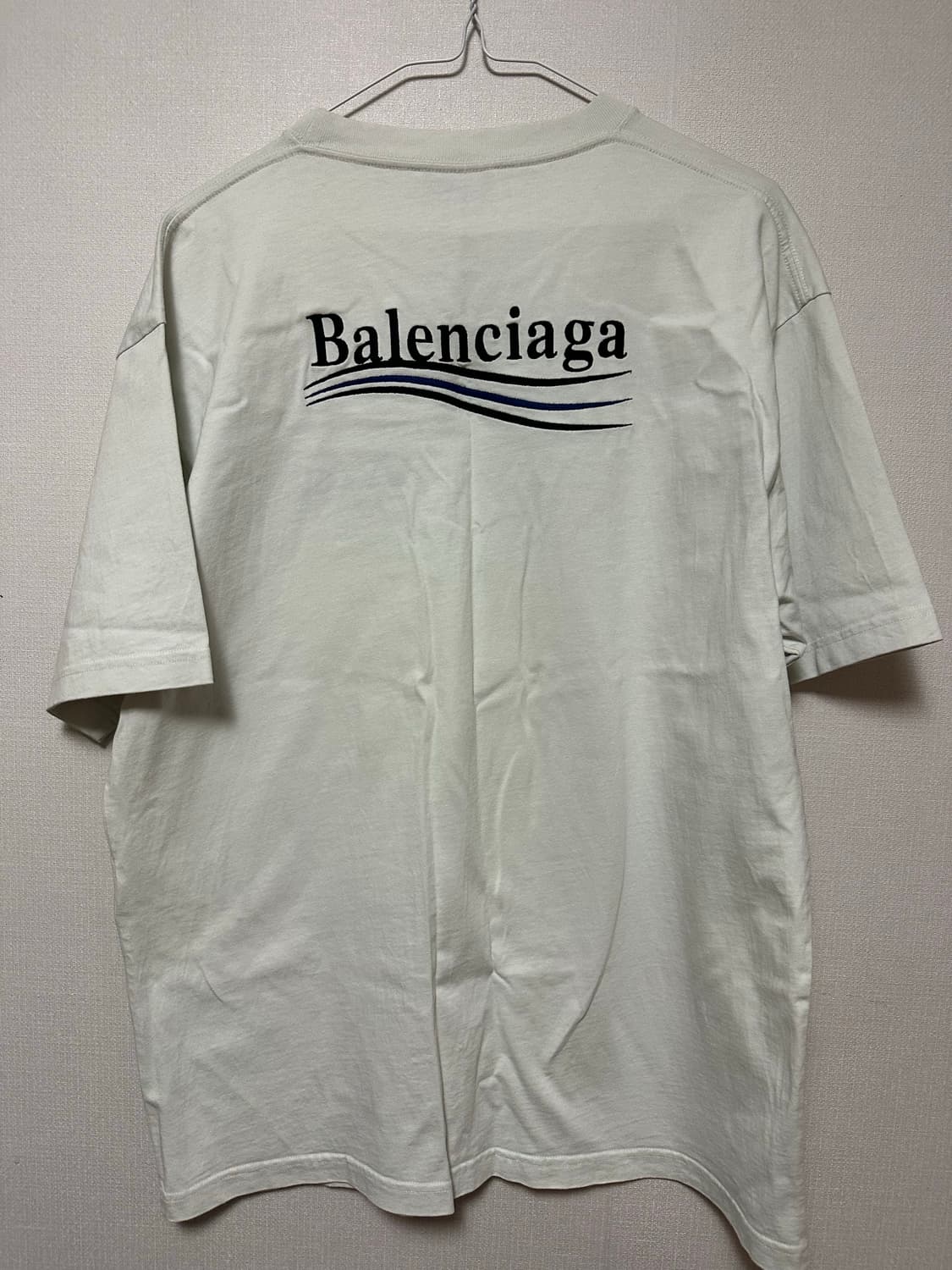 (새상품급!!) 발렌시아가 웨이브 로고 반팔티 XS (정품) 상품이미지1