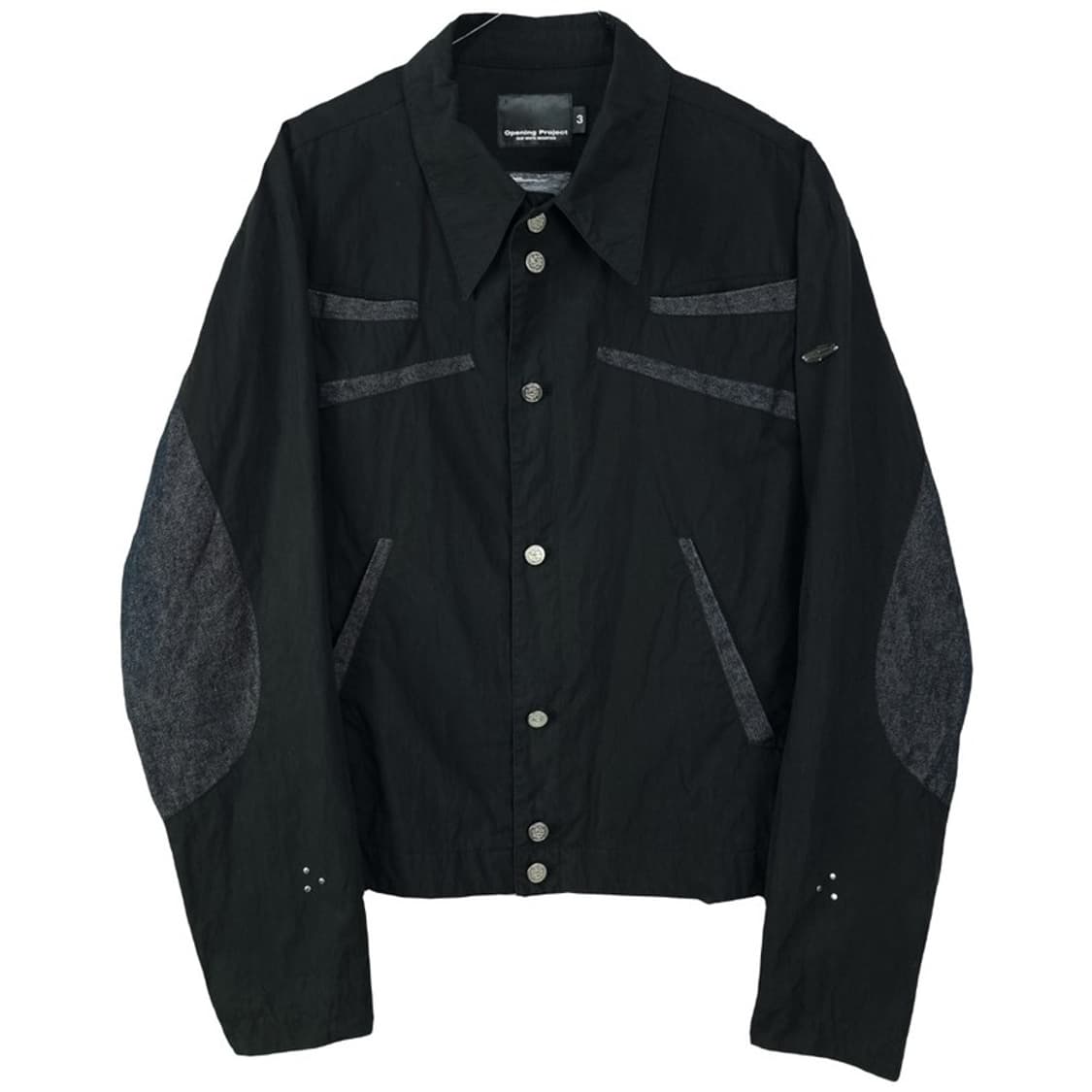 오프닝프로젝트 데님 도킹 셔츠 자켓 블랙 M18923 상품이미지2