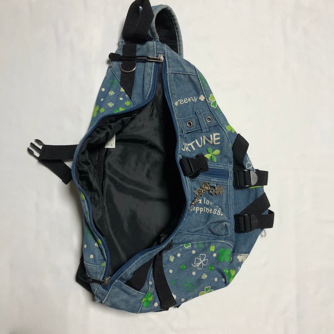 데님 클로버 원숄더 백팩 상품이미지6