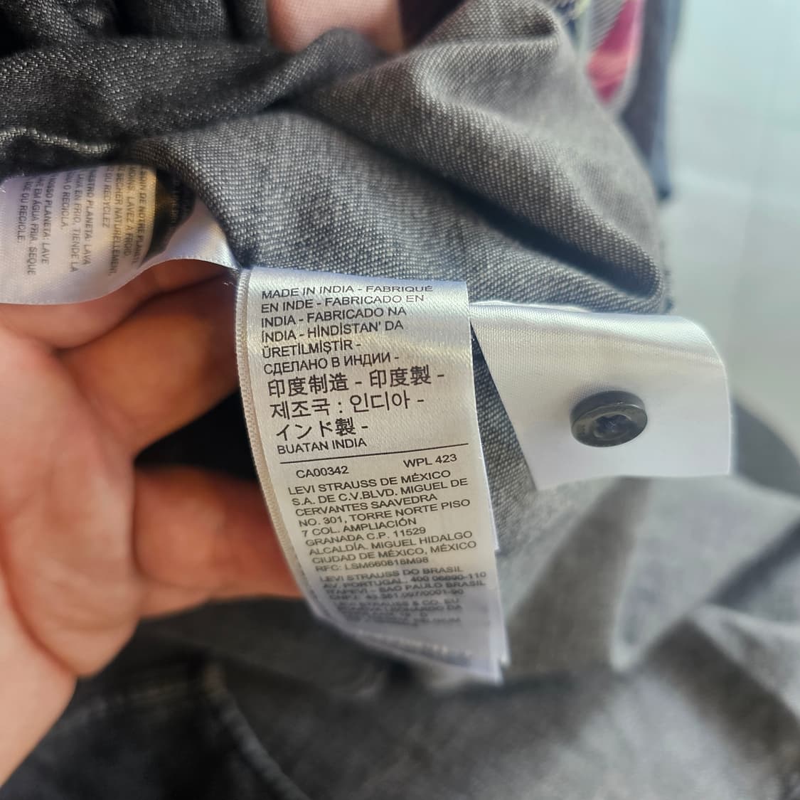 리바이스 흑청 데님 웨스턴 셔츠 상품이미지7