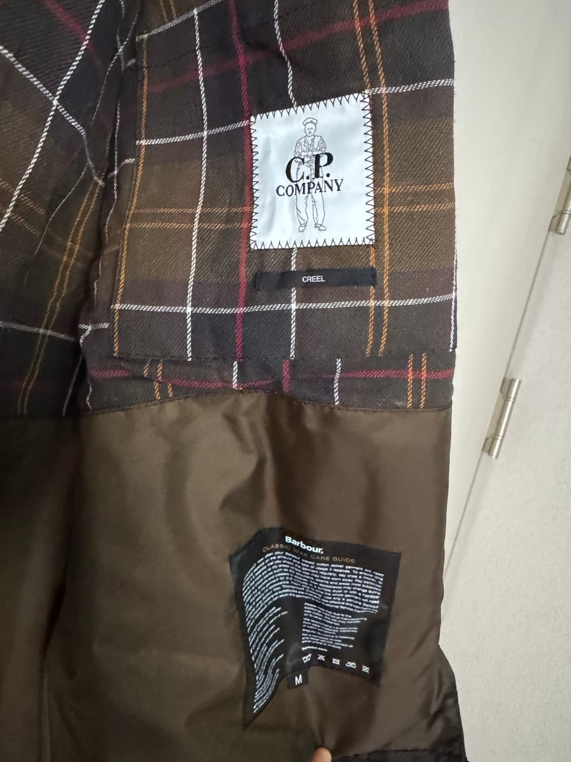 cp 컴퍼니 바버 콜라보 왁스자켓 새상품 상품이미지5