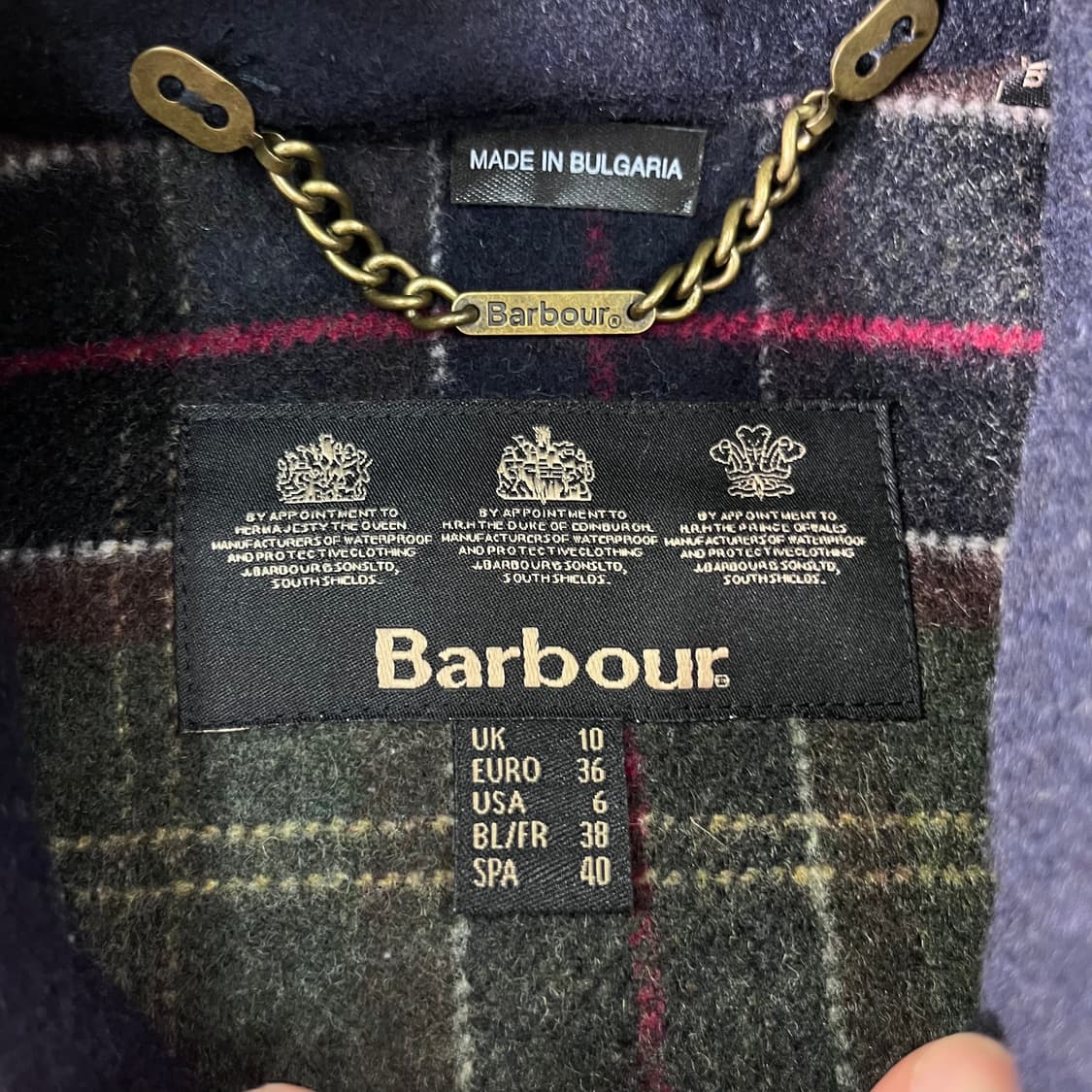 W 90 바버 떡볶이 더플 코트 상품이미지3