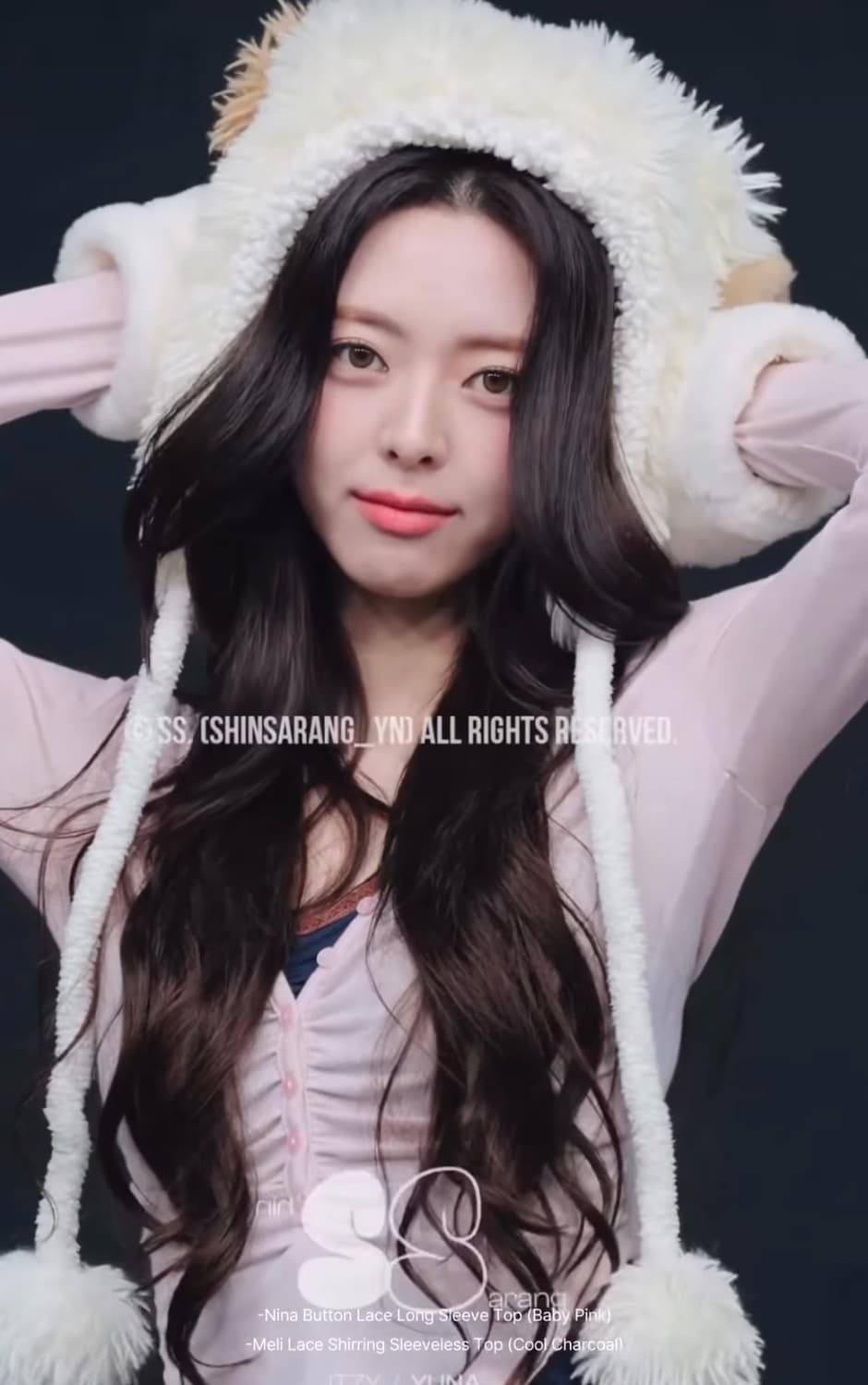 당일배송) 플리즈노팔로우 니나탑 핑크 잇지 유나 착용 상품이미지2