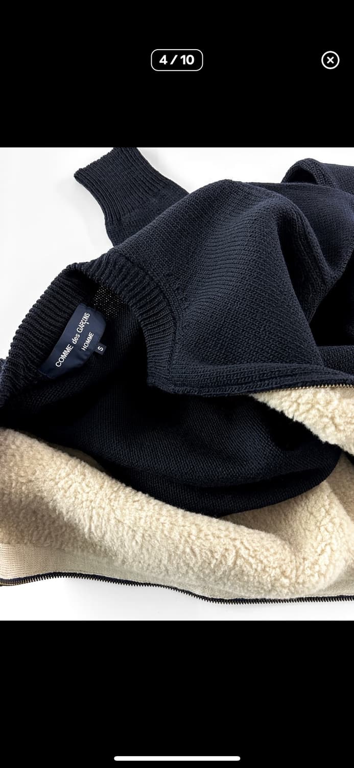 꼼데가르송 옴므 집업 스웨터 05aw S 상품이미지4