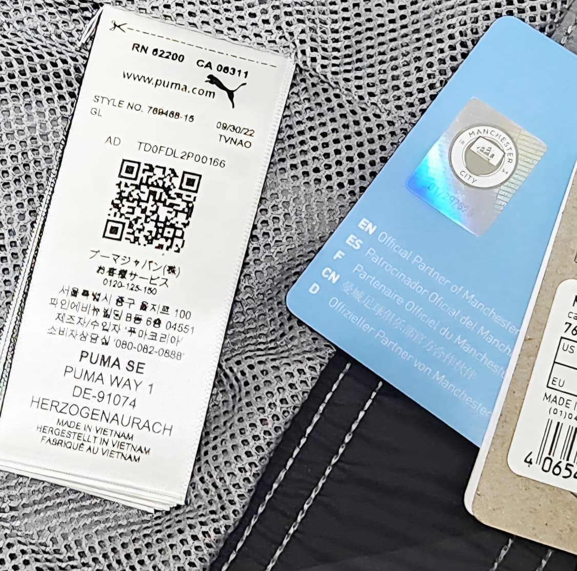 (해외L)맨시티 바람막이 자켓 축구 우븐 트레이닝 맨체스터시티 푸마 상품이미지6