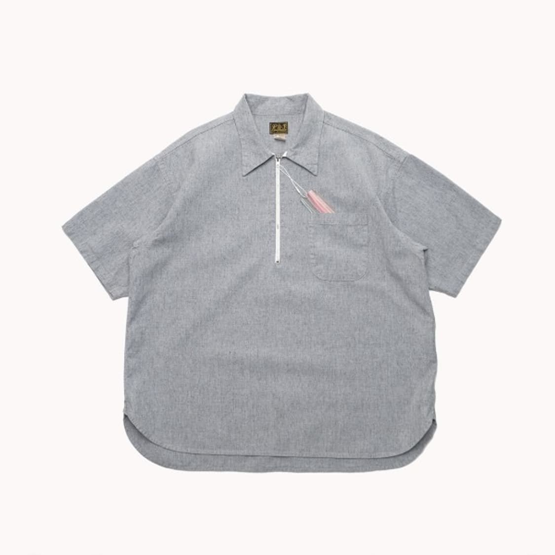 30's half zip baseball shirt 상품이미지1