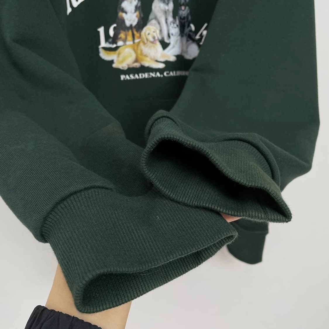 리트리버클럽 그린 후드티 XL 상품이미지5