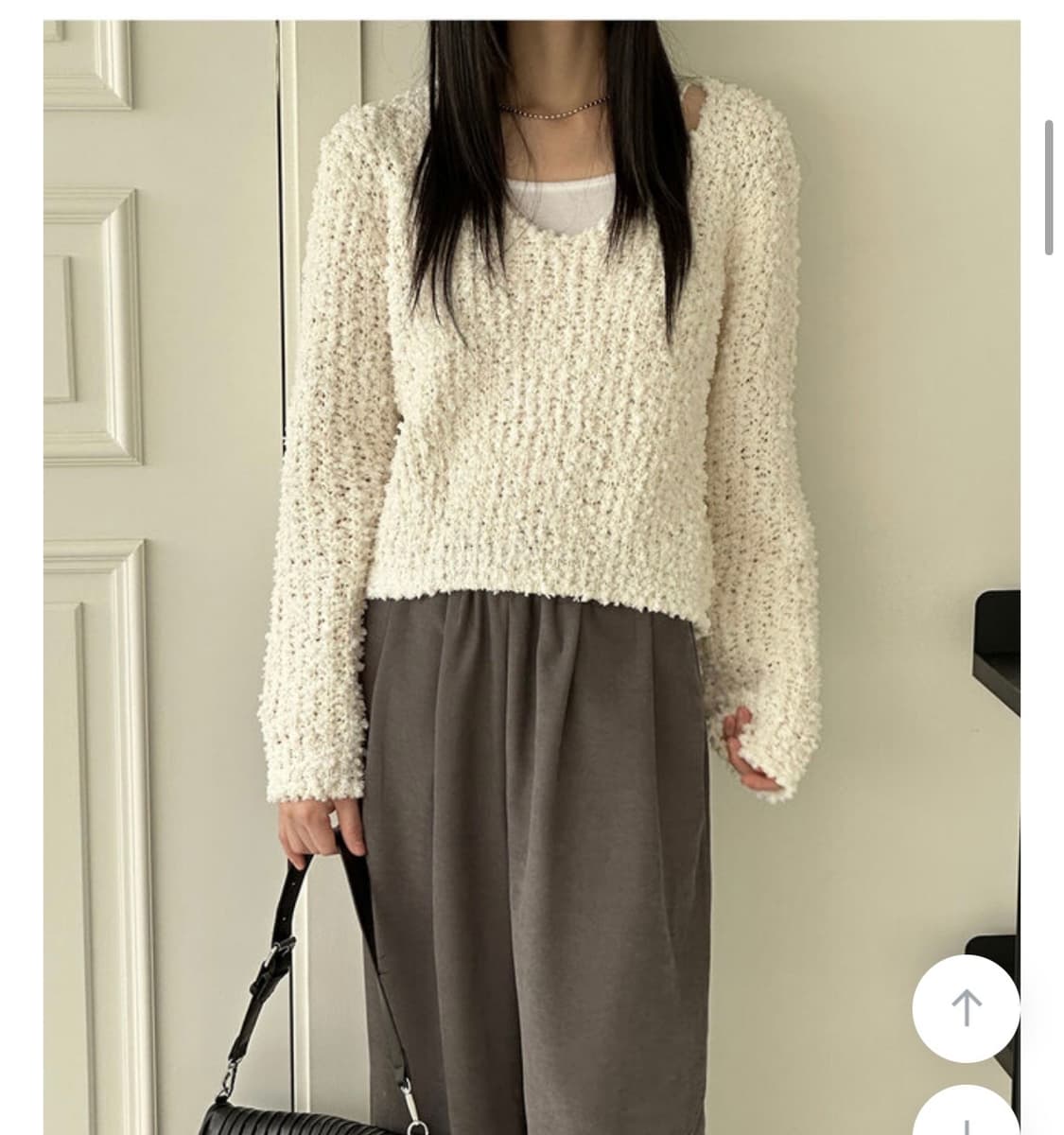 [원더원더] 구르밍 몽실 브이 니트  상품이미지1