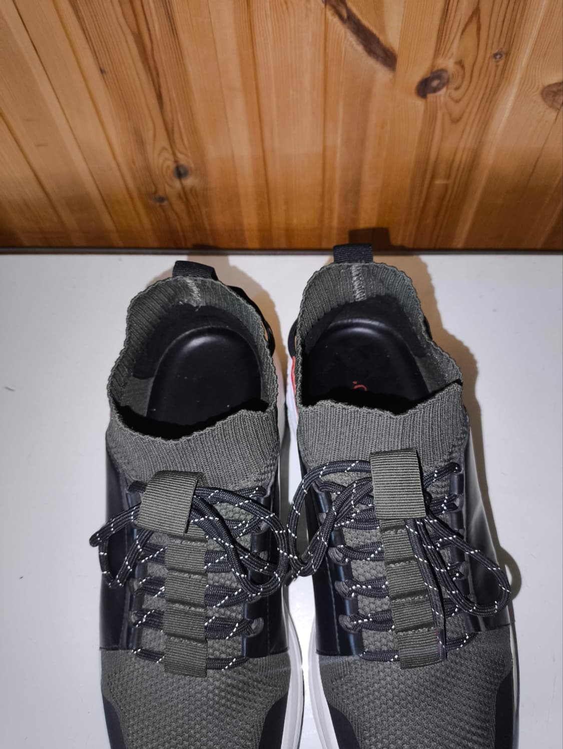 41 260mm 휴고보스 비브람 에렌 니트 가죽 스니커즈  상품이미지6