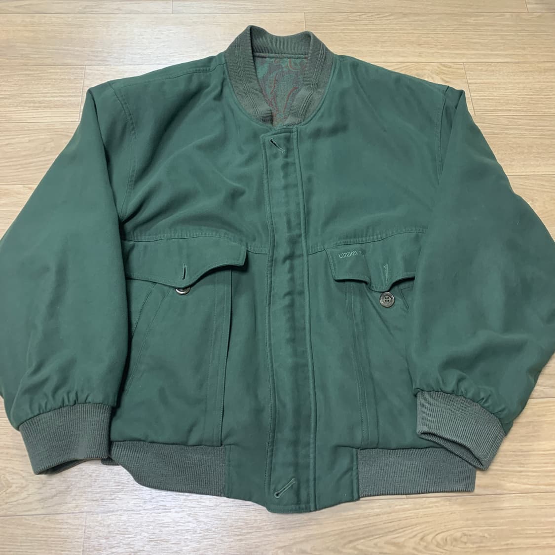 100)London Fog 런던포그 양면 블루종 자켓 상품이미지1