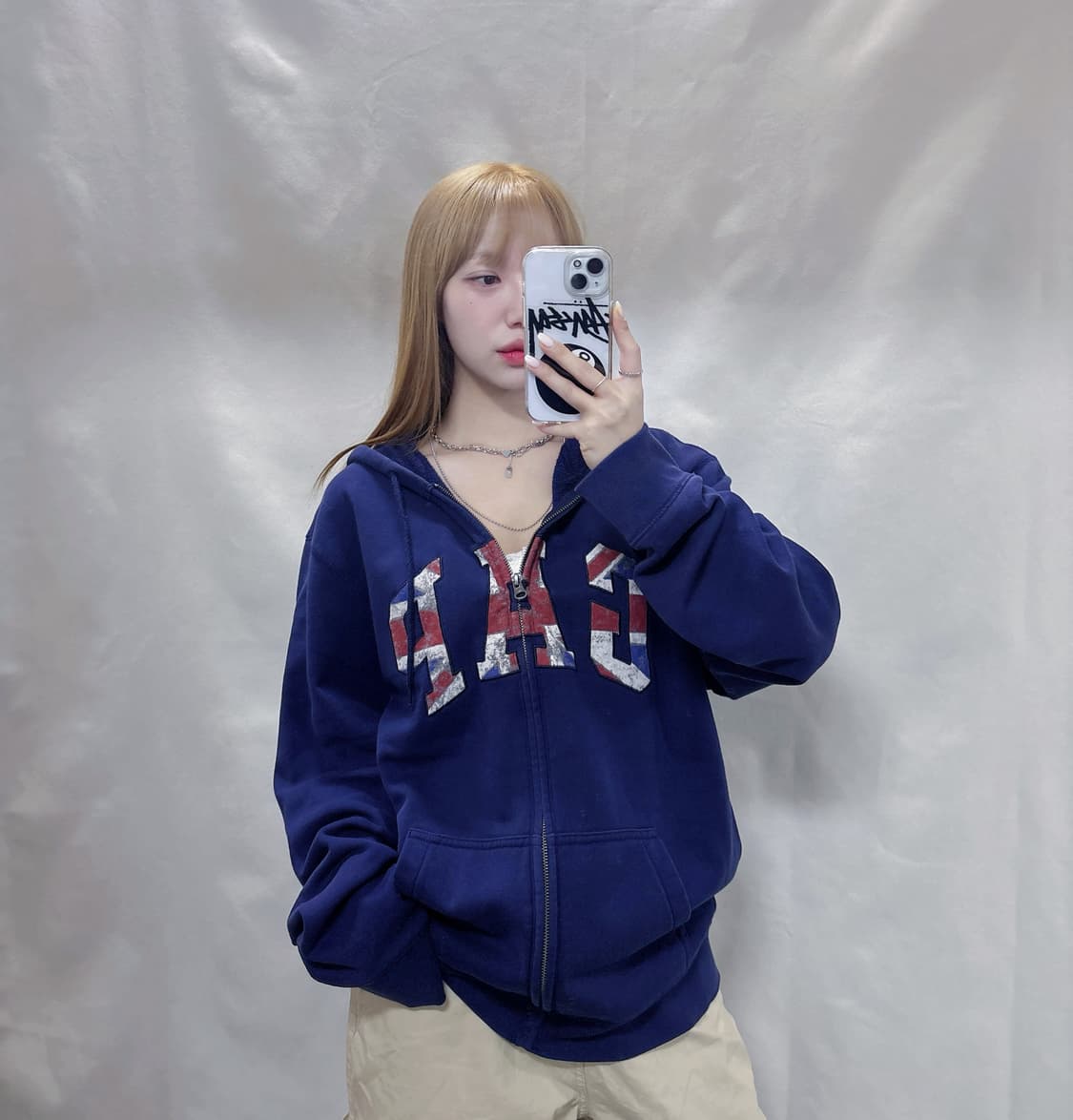 GAP 갭 UK 빅로고 오버핏 후드집업  상품이미지2