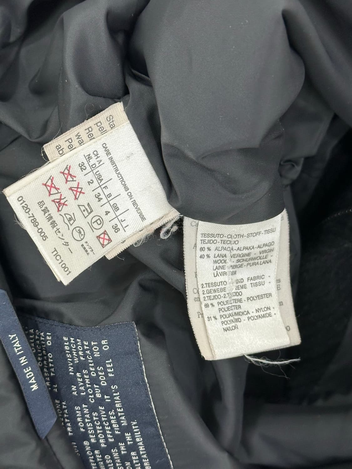 막스마라 블랙 후드 코트 상품이미지7