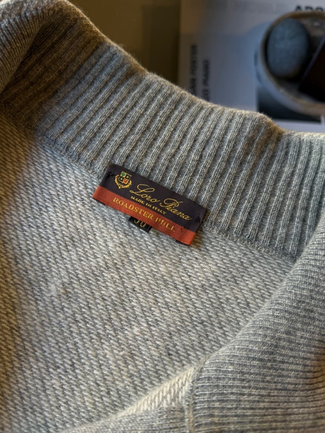 로로피아나 로드스터 풀 캐시미어 짚업 니트 105 상품이미지8