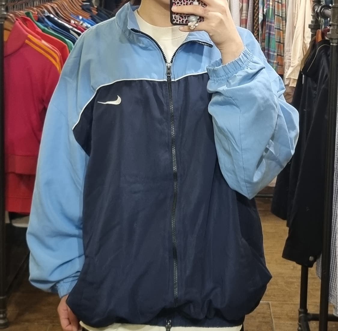 [Hi] nike 나이키 바람막이 네이비/스카이블루 상품이미지1